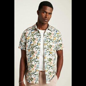 Bonobos Riviera Hawaiian Men's Shirt Floral Printed Silm Fit  XL 286164